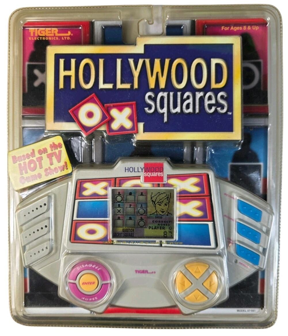 HOLLYWOOD SQUARES Tiger Electronics Hasbro Handheld Game 1999 New SEALED